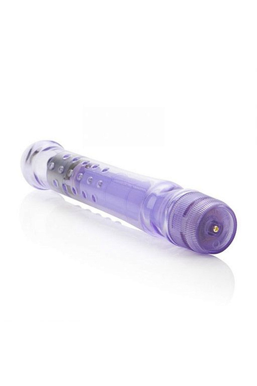 Фиолетовый вибратор LED Glider с подсветкой - 16,5 см. от Intimcat