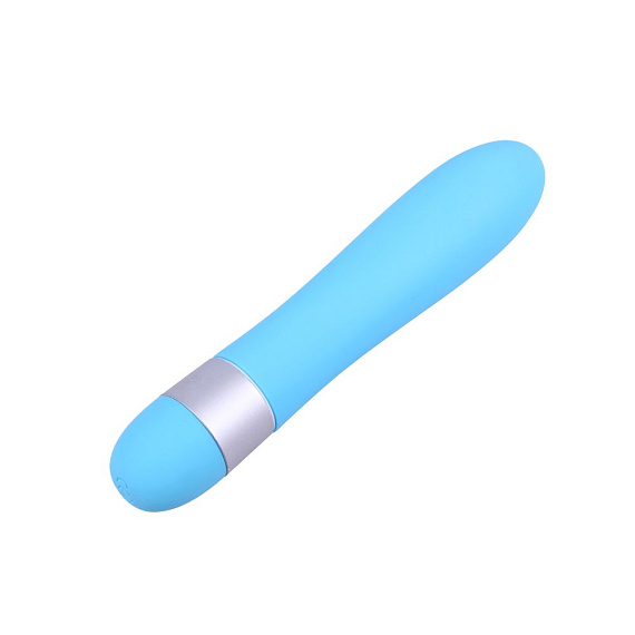 Голубой классический вибратор Precious Passion Vibrator - 17 см. от Intimcat