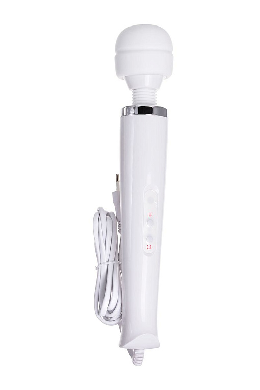 Белый жезловый вибромассажер L EROINA Super Massager - анодированный пластик, силикон