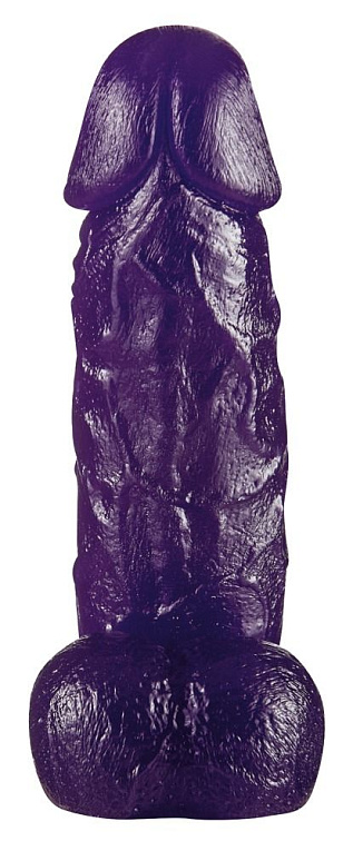 Фиолетовый фаллоимитатор Big Dong - 19 см. от Intimcat