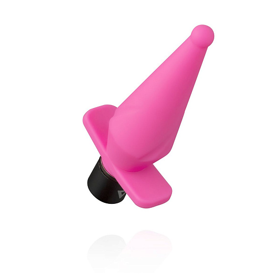 Розовый анальный вибратор LilPlug Vibrator - 13,5 см. - силикон