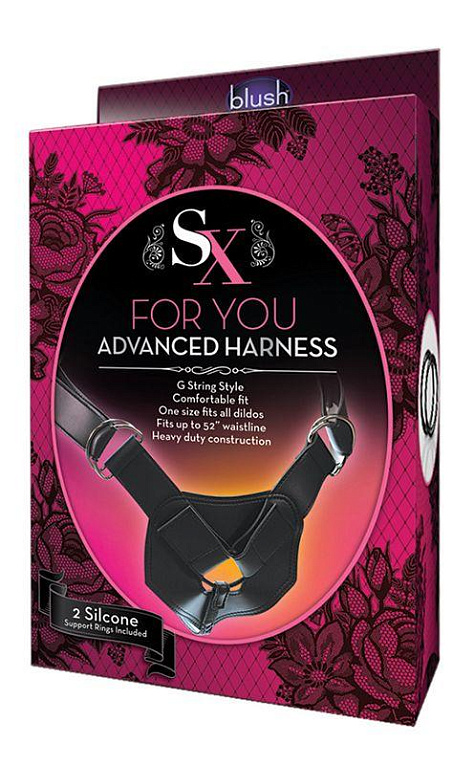 Трусики для крепления насадки на кольца SX HARNESS ADVANCED HARNESS - искусственная кожа