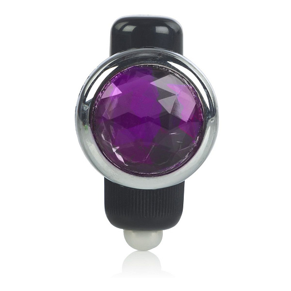 Стимулятор на трусики с фиолетовым кристаллом PRECIOUS GEM - пластик