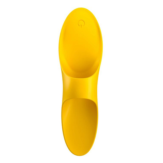 Желтый вибратор на палец Teaser - силикон