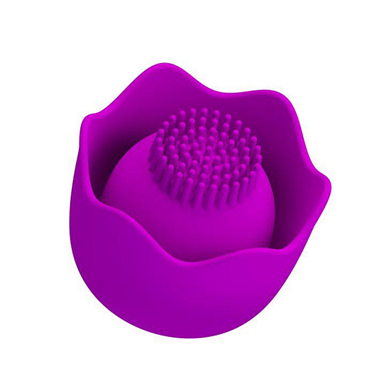 Лиловая насадка-цветок Bernie для жезлового вибратора - силикон