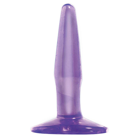 Маленькая фиолетовая анальная пробка Mini Butt Plug - 10,8 см. - поливинилхлорид (ПВХ, PVC)