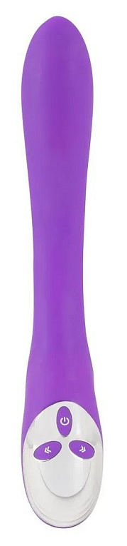 Фиолетовый сдвоенный вибратор Bendable Double Vibrator - 24,3 см. от Intimcat