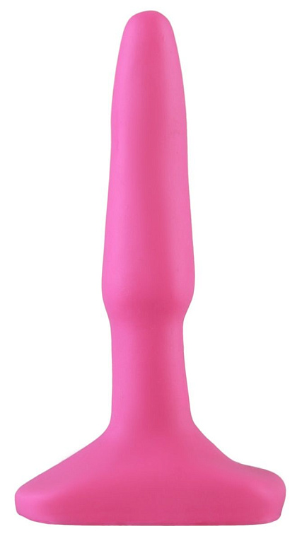 Ярко-розовая анальная пробка - 10 см. от Intimcat