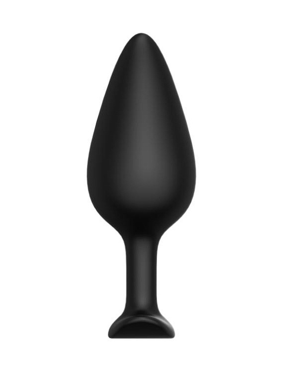 Черная анальная пробка Butt plug №04 - 10 см. Erozon