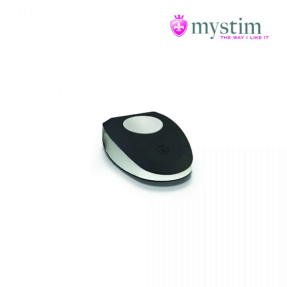 Черная пробка Mystim Rocking Vibe S с возможностью подключения к электростимулятору - 9,7 см. от Intimcat