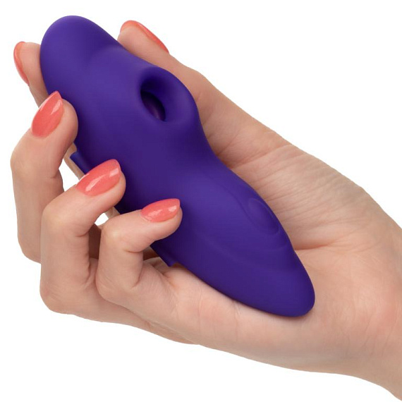 Фиолетовый стимулятор в трусики Remote Suction Panty Teaser - фото 5