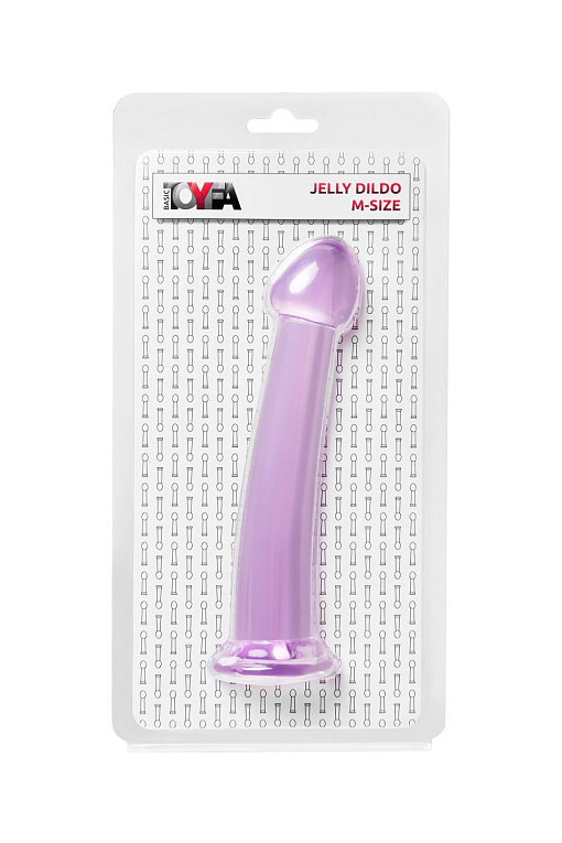 Фиолетовый фаллоимитатор Jelly Dildo M - 18 см. - фото 5