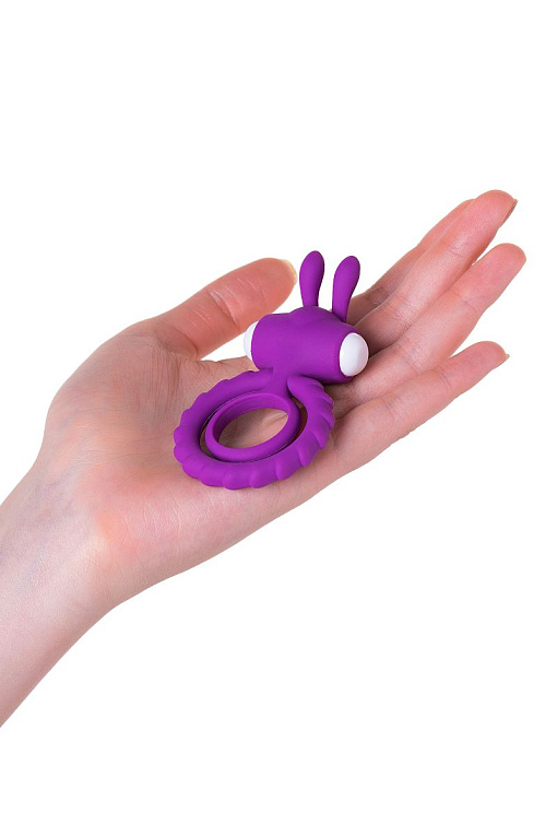 Фиолетовое эрекционное кольцо на пенис JOS  GOOD BUNNY - фото 7