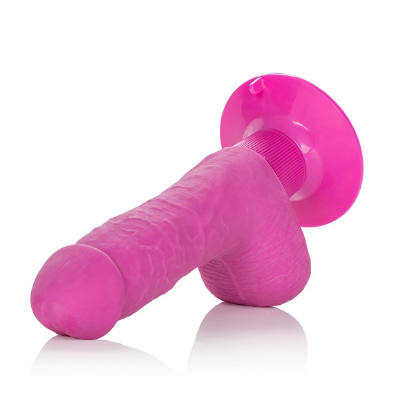 Розовый вибратор Shower Stud Ballsy Dong на присоске - 12,75 см. - фото 6