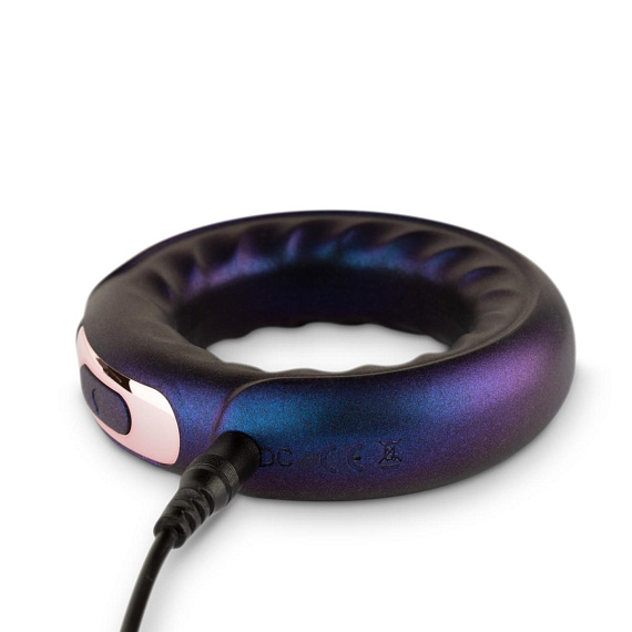 Фиолетовое эрекционное виброкольцо Saturn Vibrating Cock/Ball Ring от Intimcat