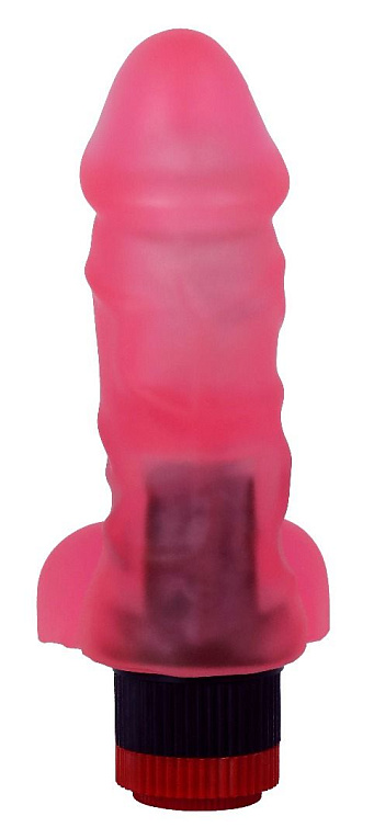 Розовый гелевый вибратор-реалистик - 16,5 см. от Intimcat