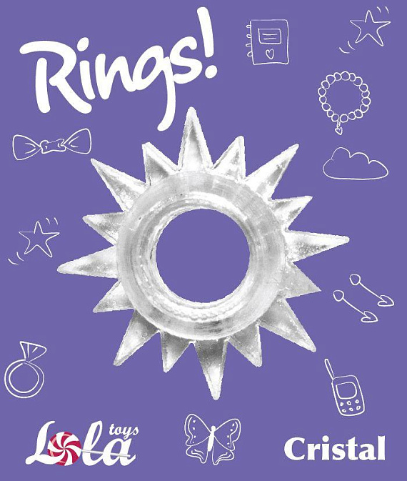 Прозрачное эрекционное кольцо Rings Cristal - Термопластичная резина (TPR)