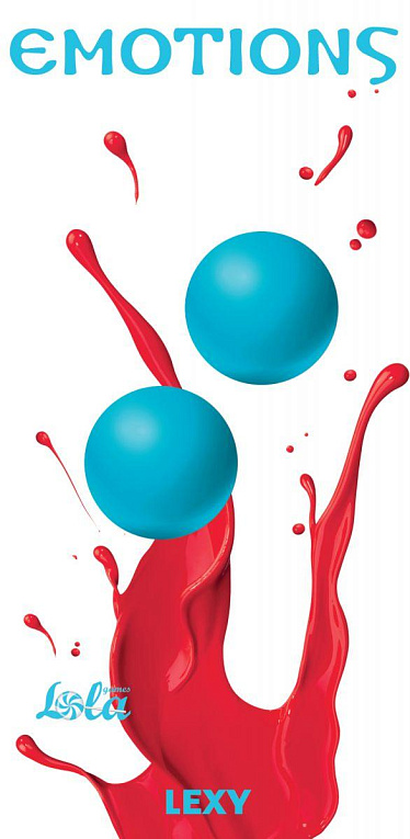 Голубые вагинальные шарики без сцепки Emotions Lexy Large - силикон