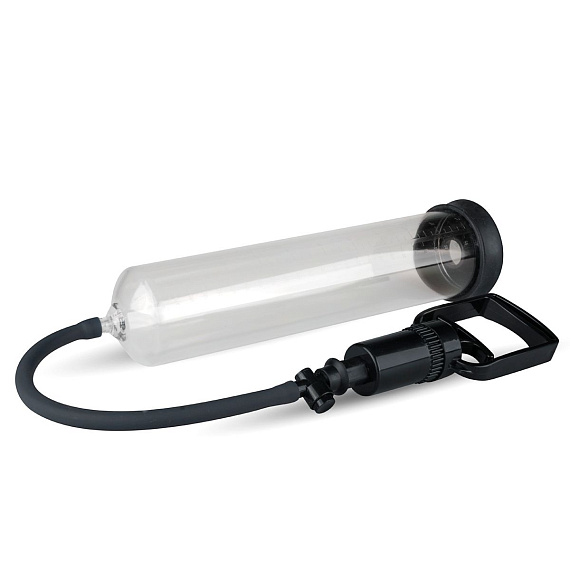 Прозрачная ручная вакуумная помпа для мужчин Penis Pump №2 - анодированный пластик (ABS)