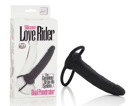 Насадка на пенис Silicone Love Rider Dual Penetrator для двойного проникновения - 14 см. California Exotic Novelties