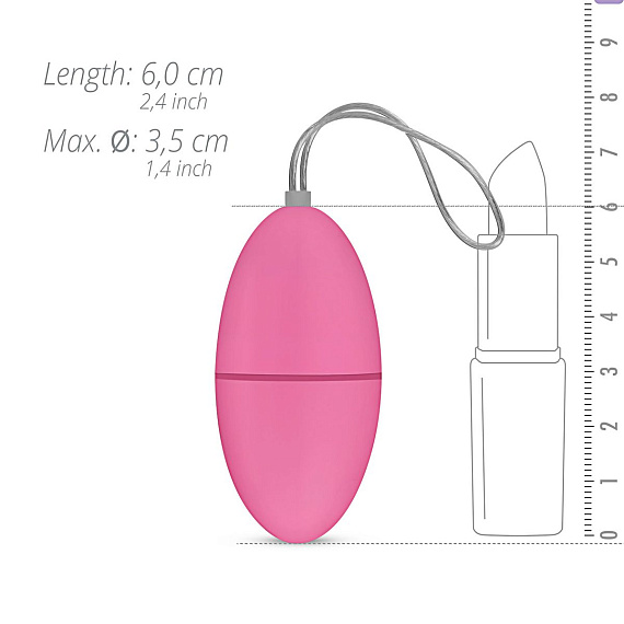Розовое виброяйцо Vibrating Egg с пультом ДУ - фото 5