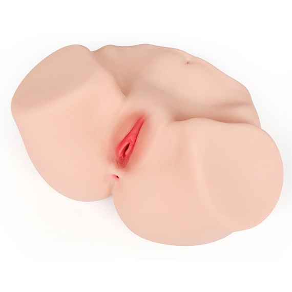 Телесный вибромастурбатор-полуторс Maria Onehole Real Vagina с двойным слоем материала KOKOS