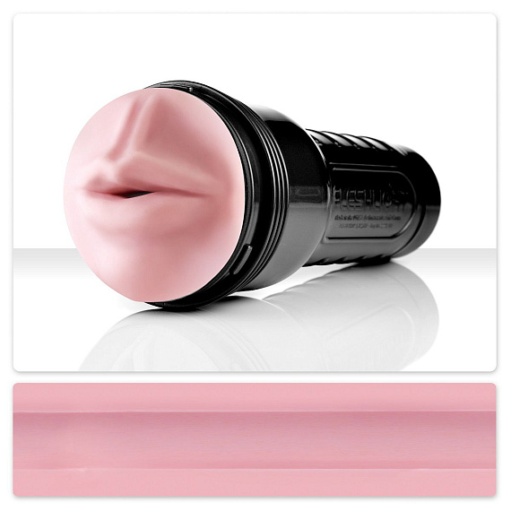 Мастурбатор-ротик Fleshlight - Pink Mouth Original - Super Skin