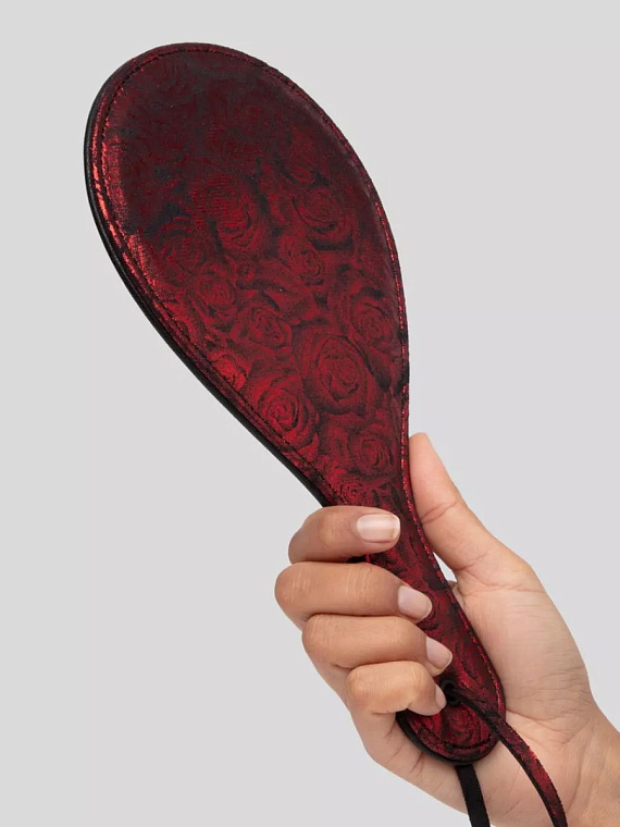 Стильная широкая шлепалка Reversible Dual Texture Round Paddle - 28 см. от Intimcat