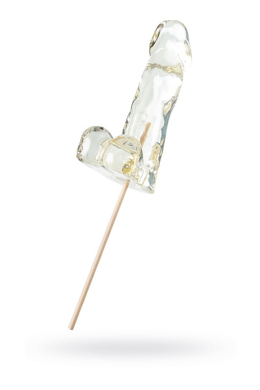 Прозрачный леденец в форме пениса со вкусом пина колада - 