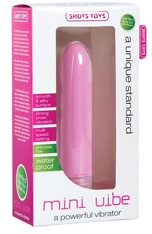 Розовый мини-вибратор Mini Vibe Pink - 12,3 см. - анодированный пластик (ABS)