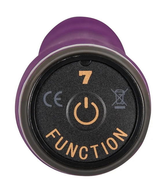 Фиолетовый вибратор Vibra Lotus Penis - 20 см. - фото 5