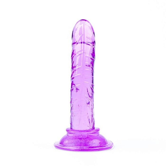 Фиолетовый анальный фаллоимитатор на присоске - 12 см. Сима-Ленд