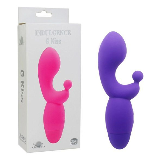 Фиолетовый вибратор INDULGENCE G Kiss - 16,5 см. от Intimcat