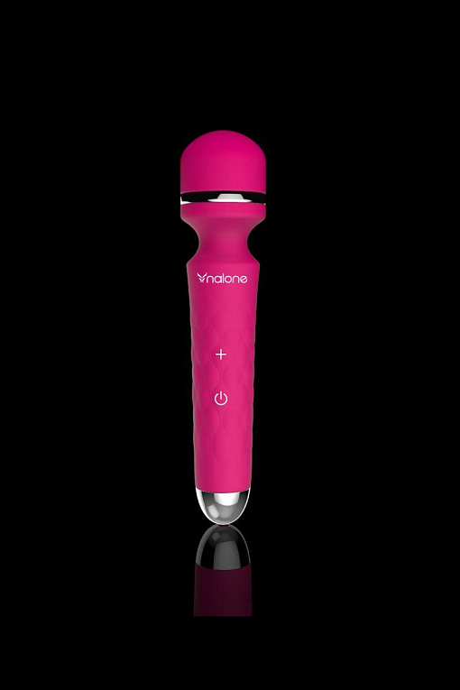Ярко-розовый вибростимулятор Rock - 19,2 см. Nalone