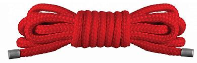 Красная нейлоновая верёвка для бандажа Japanese Mini - 1,5 м.