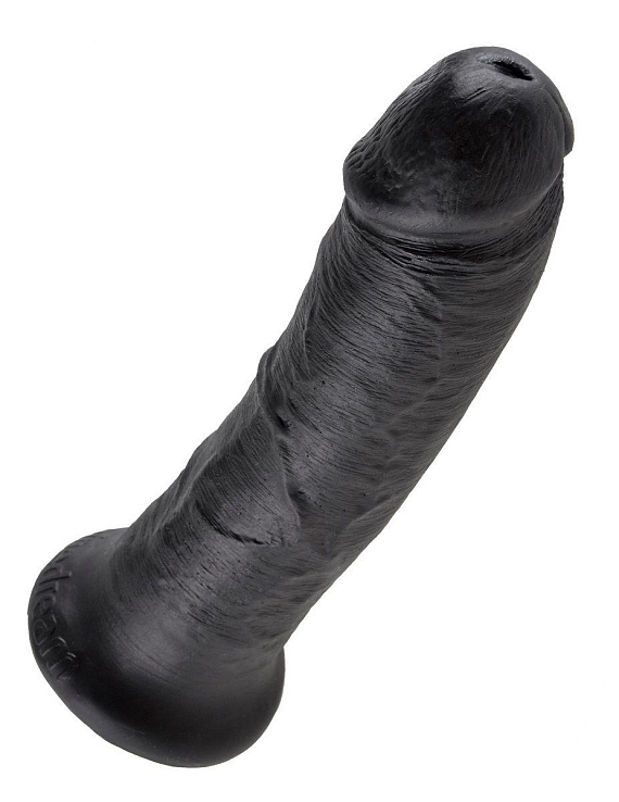 Чёрный фаллоимитатор 8  Cock - 20,3 см. - поливинилхлорид (ПВХ, PVC)