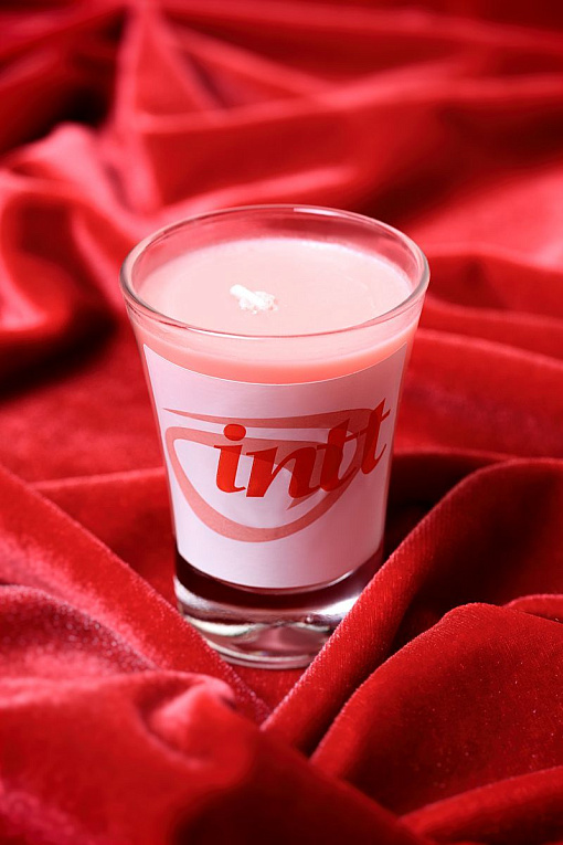 Массажная свеча для поцелуев Strawberry с ароматом клубники - 30 гр. - фото 5