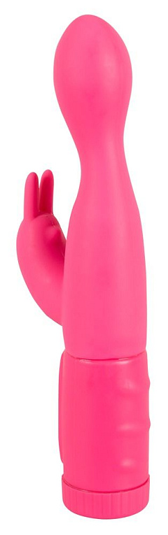 Розовый вибромассажёр High Speed Twister с ротацией головки - 21,5 см. - силикон