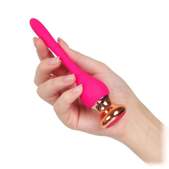 Розовый вибромассажер Nipple Vibrator - 14,5 см. I-MOON