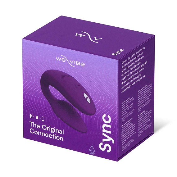 Фиолетовый вибратор для пар We-Vibe Sync 2 - фото 6