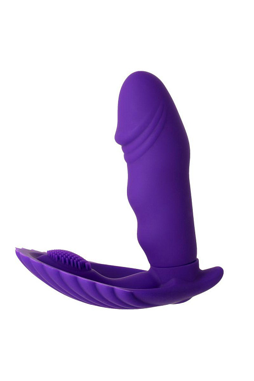 Фиолетовый вибратор для ношения в трусиках от Intimcat