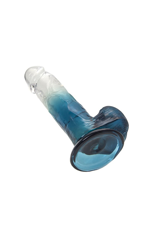 Прозрачно-синий фаллоимитатор Avy -  20 см. A-toys