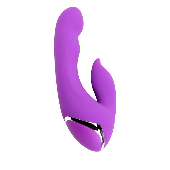 Фиолетовый вибратор-кролик Seduction - 19,5 см. - фото 5