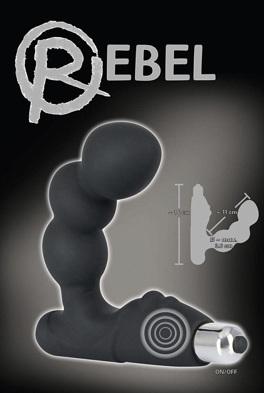 Стимулятор простаты с вибрацией Rebel Bead-shaped Prostate Stimulator - фото 5