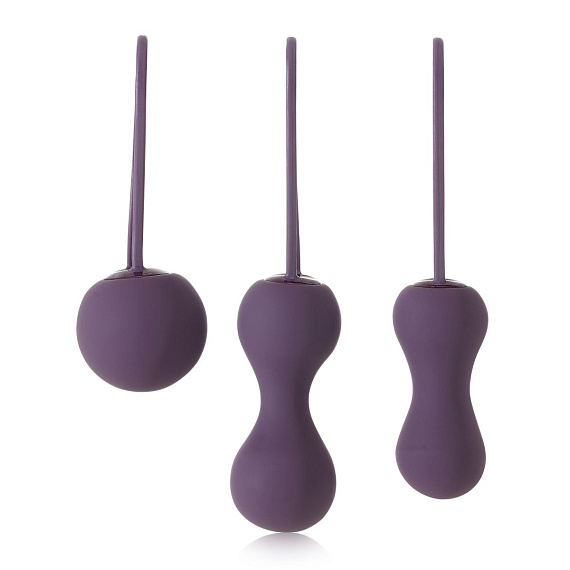 Набор фиолетовых вагинальных шариков Je Joue Ami - фото 9