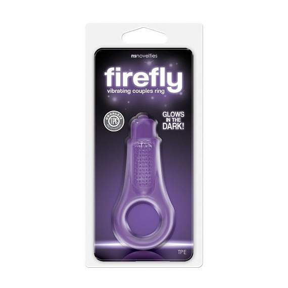 Фиолетовое эрекционное кольцо Firefly Couples Ring - термопластичный эластомер (TPE)