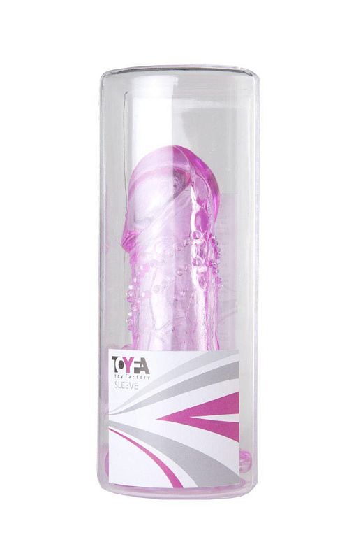 Розовая гелевая насадка с отростком для клиторальной стимуляции - 13 см. - поливинилхлорид (ПВХ, PVC)