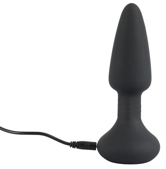 Черная анальная вибровтулка Remote Controlled Butt Plug - 14,2 см. - фото 6