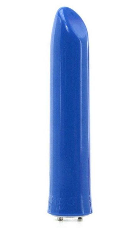 Синий перезаряжаемый вибратор Tango Blue USB rechargeable - 9 см. - пластик