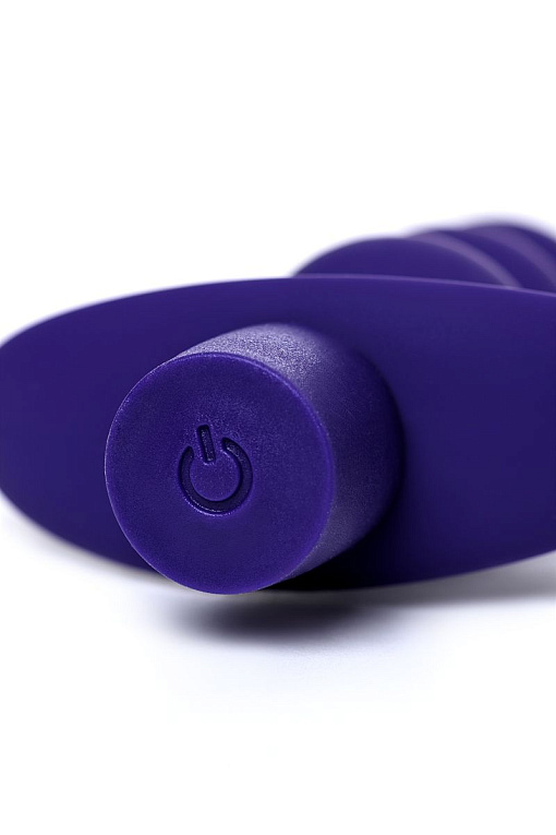 Фиолетовый силиконовый анальный вибратор Dandy - 13,5 см. - фото 8